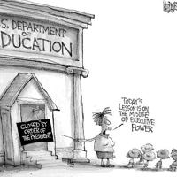 Editorial Cartoon: Department of Education