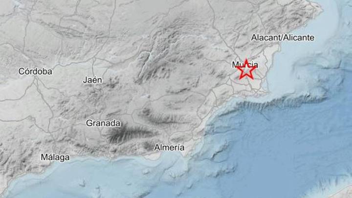 Murcia tiembla con un terremoto de 2,6 con epicentro en el municipio de Algezares