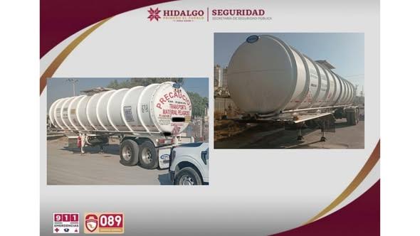 Recuperan un remolque cisterna que fue robado