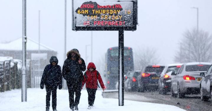 UK snow maps show blizzards as far south as London with -4C freeze