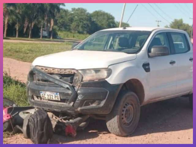 CHACO: Choque En El Acceso Al Barrio Autódromo De Charata Un Joven Motociclista Terminó Herido