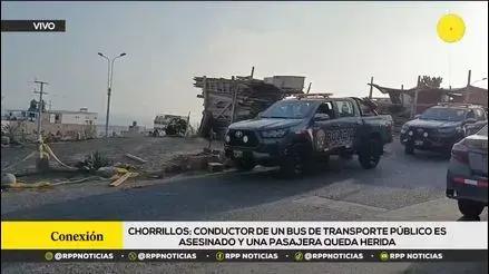 Chorrillos: conductor de un bus de transporte público es asesinado y una pasajera resulta herida [VIDEO]