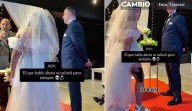 Novia sorprende en su boda con pistola: “Quien se oponga va a tener un problemita”