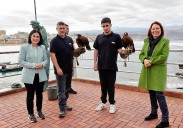 Cetrería para el control de palomas: Osiris y Ermes, al cuidado del cielo capitalino