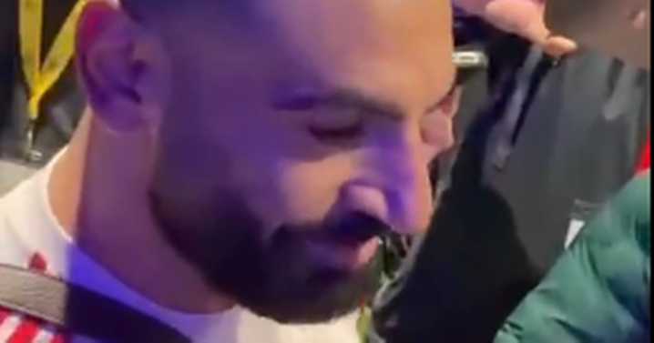 New Mo Salah interview video emerges as distraught Liverpool man spotted in background