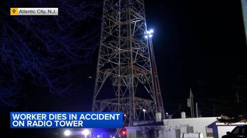 Worker dies during incident on 425-foot radio tower in Atlantic City, NJ