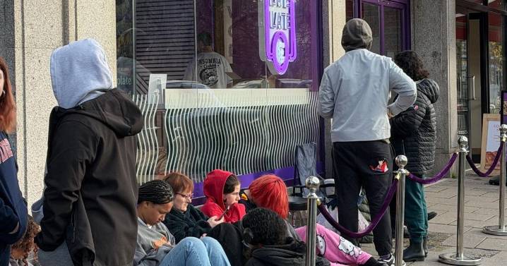 In pictures: Queues into the night as viral store Insomnia Cookies opens in Bristol
