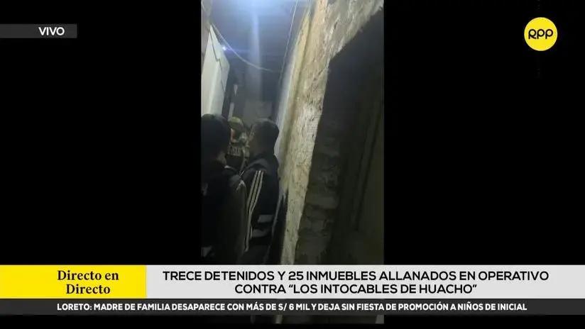 Trece detenidos y 25 inmuebles allanados en megaoperativo contra 'Los Intocables de Huacho'