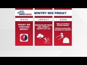 FORECAST: Wintry mix in the mountains and foothills Friday morning