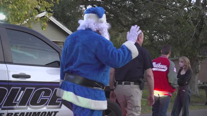 Blue Santa program kicks off holiday toy deliveries in Beaumont