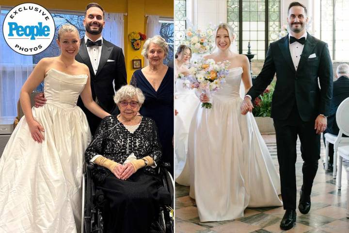 Bride's Grandmothers Couldn’t Attend Wedding, So She Brought Party to Them (Exclusive)