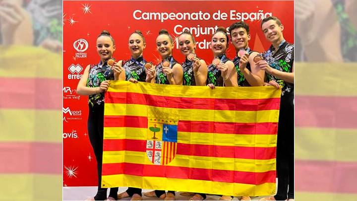La rítmica aragonesa consolida su nivel con dos bronces y finales en el Campeonato de España de Conjuntos