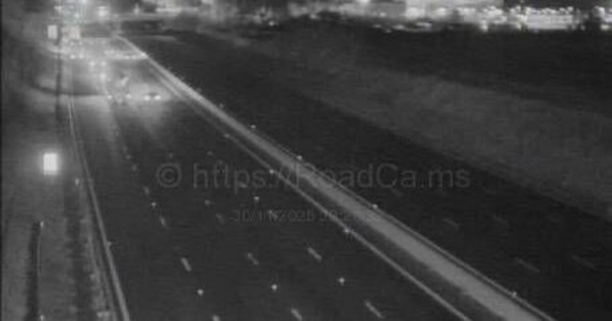 Busy UK motorway at a standstill after crash 