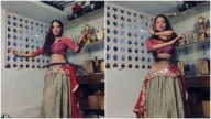 Girl balances sword while belly-dancing to Afghan Jalebi. Video has 74 million views