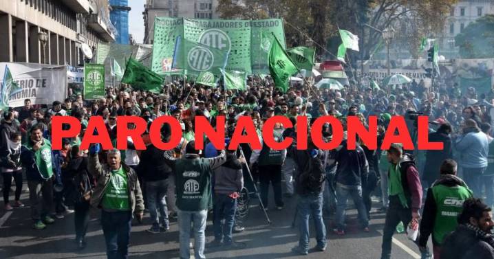 Paro nacional: ATE anunció una nueva medida de fuerza y estos servicios quedarán suspendidos