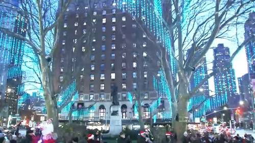 Lincoln Square holiday lights and festivities kick off with installation ceremony at Dante Park Thursday