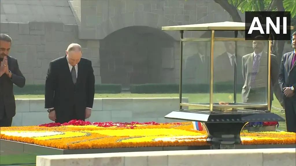 [Watch] Raghupati Raghav Raja Ram & Vaishnava Jana To: How Putin Salutes Mahatma Gandhi at Rajghat