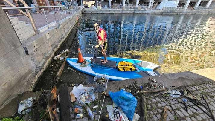 It was swamped with garbage. Now there are swimmers in this Toronto lake basin