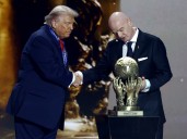 Donald Trump se robó el protagonismo en el sorteo del Mundial 2026 y y Gianni Infantino lo sorprendió al darle el premio de la Paz de la FIFA