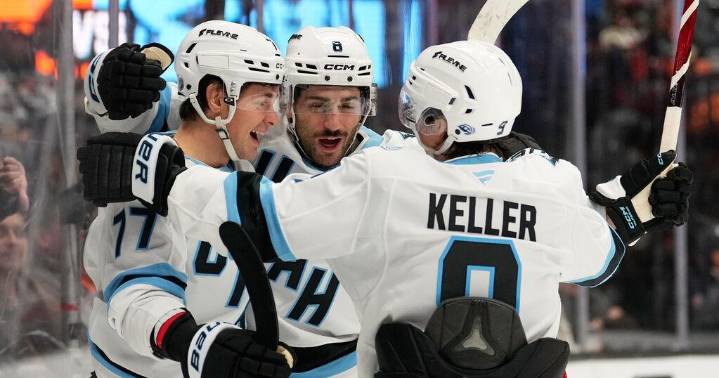 Peterka has 2 goals and 2 assists, Vejmelka gets first shutout of season as Mammoth beat Ducks 7