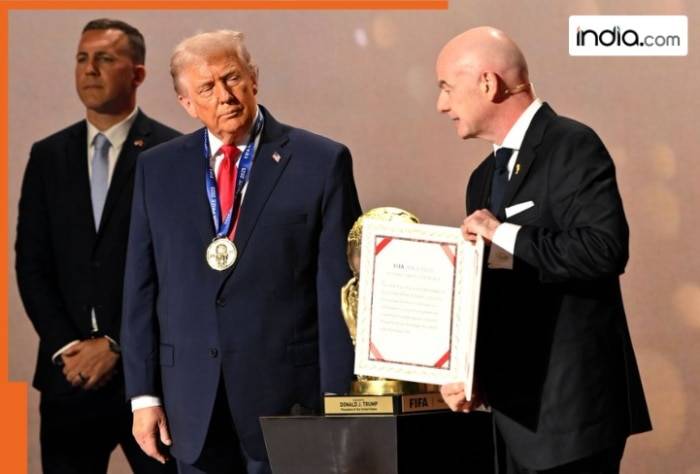 FIFA honors US President Donald Trump with peace prize during World Cup Draw