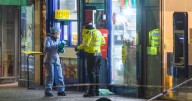 Shoppers 'ran for their lives' after man stabbed in a Post Office in Wembley