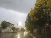 La lluvia en 9 de Julio, durante el fin de semana