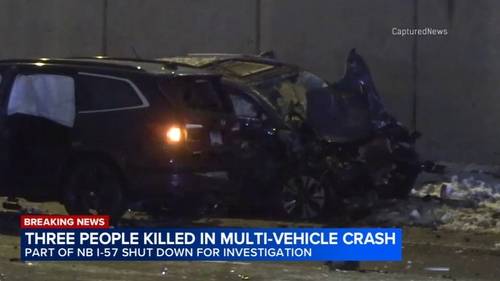 Chicago traffic: 3 killed, 5 injured in I-57 crash, Illinois State Police say