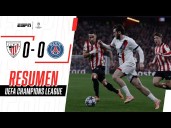 Athletic Club vs. PSG (0-0): resumen y video del partido por Champions League