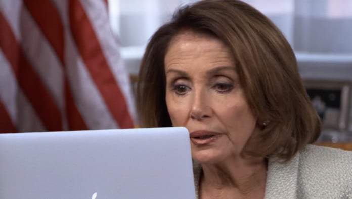 Nancy Pelosi Sits Down To Write Tonight's 'Jimmy Kimmel' Script