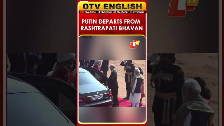 Putin Departs Rashtrapati Bhavan After Guard Of Honour; Greeted By President, PM Modi