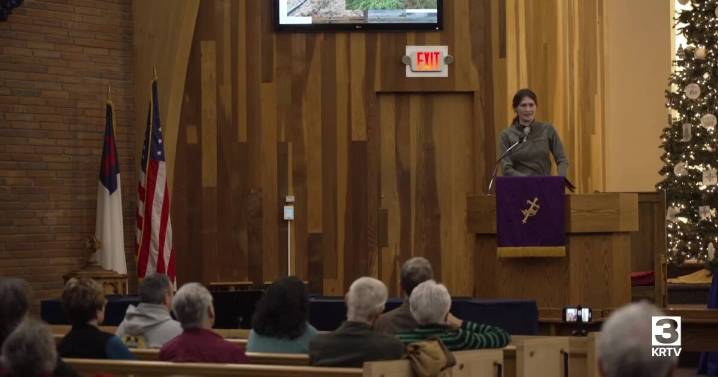 Climate activist Rikki Held speaks in Great Falls