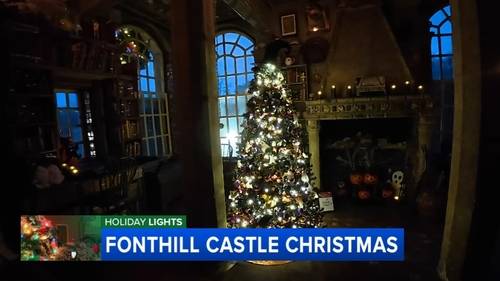 Fonthill Castle shines bright for the holiday season