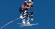 Lindsey Vonn sits 2nd in a World Cup downhill a day after becoming oldest winner at age 41