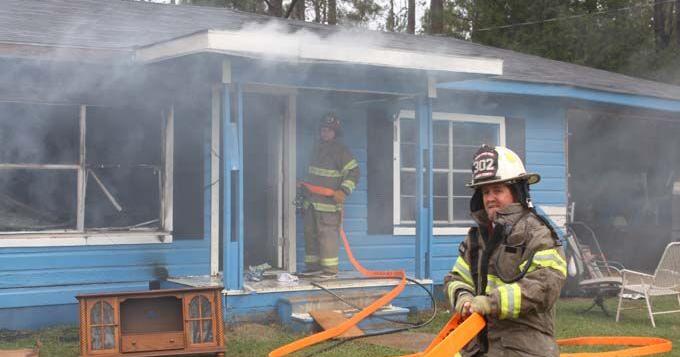Tuesday morning fire east of Jasper severely damages home