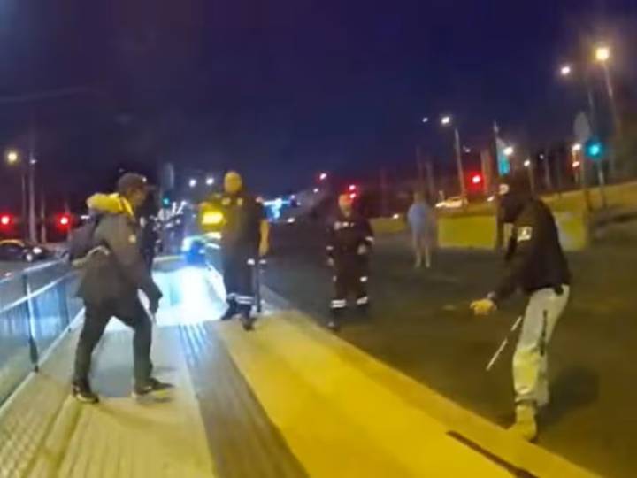 Inspector municipal de Independencia fue agredido con un cuchillo en la cabeza en plena vía pública