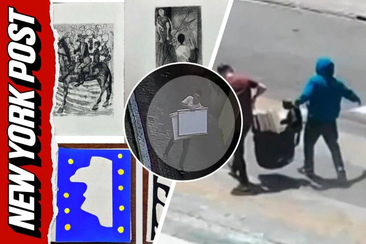 Brazilian Heist: Watch armed duo stroll through city with stolen masterpieces (Video)