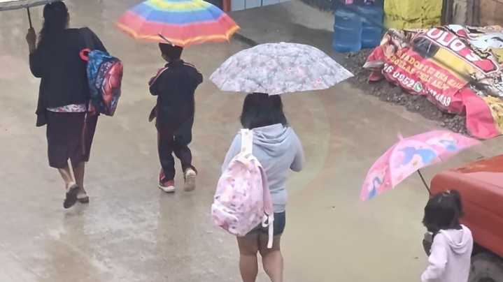 Continuarán lluvias y descenso de temperatura; llaman a extremar medidas en educandos