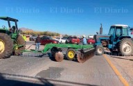 Bloquean agricultores de Aldama el Libramiento Oriente