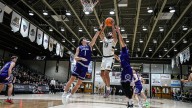 Photos of Stonehill at Bryant men's college basketball on Tuesday December 2