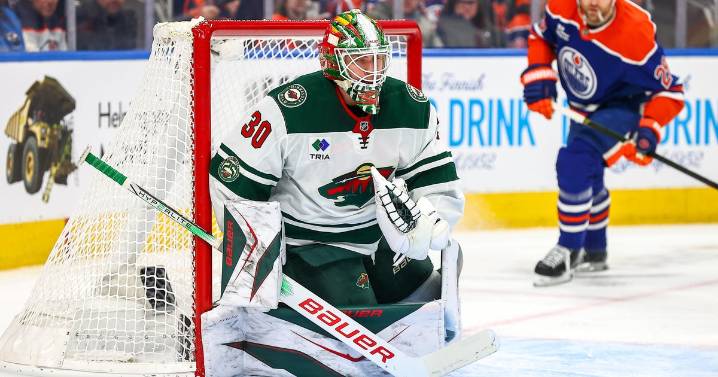 Wallstedt earns 4th shutout of the season as Wild beat Oilers 1