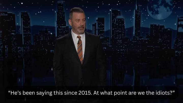 Jimmy Kimmel has a brutal analogy for Trumps healthcare plan