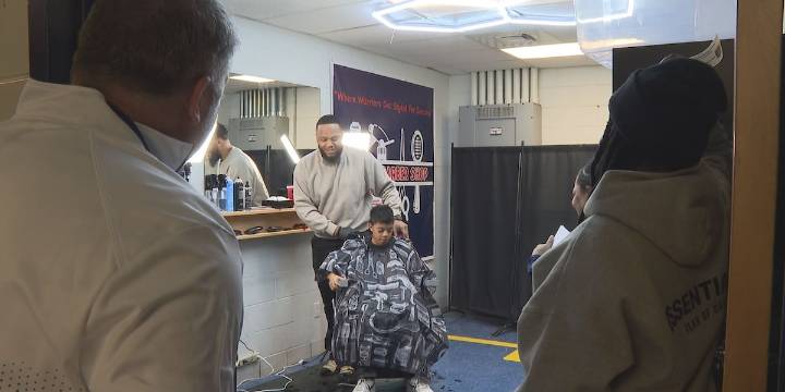 Winburn Middle School opens in-school barbershop for student mentorship