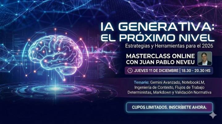 Juan Pablo Neveu cierra el año con una masterclass sobre el futuro de la IA generativa