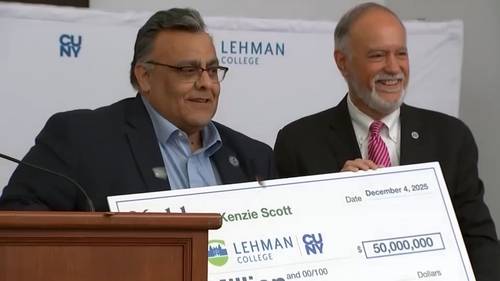 MacKenzie Scott donates $50 million to support student success CUNY's Lehman College in the Bronx