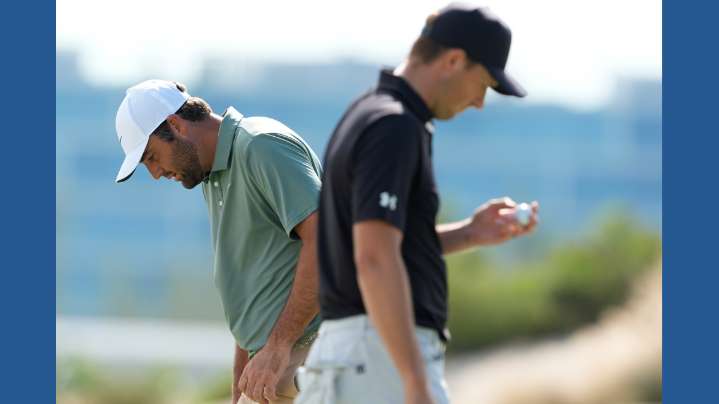 Scheffler returns from 2 months away and shares lead at the Hero World Challenge