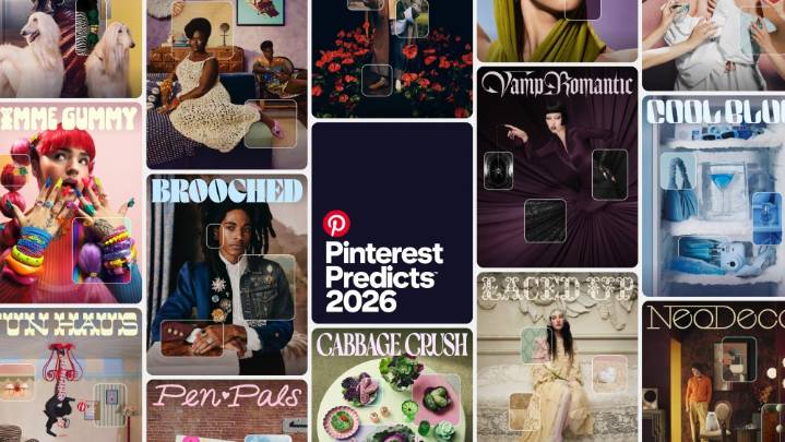 Pinterest Predicts 2026: Cool Blue, Glamoretti, Poetcore & More Trends