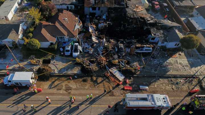 Ashland gas explosion near Hayward destroys home, injures 6 and damages multiple structures