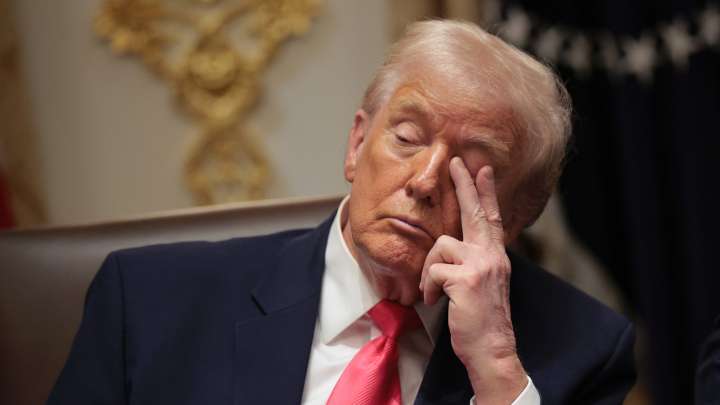 Donald Trump's Sleepy Behavior During Cabinet Meeting Hurts Healthy Claims