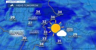 Partly to mostly sunny and mostly dry on Wednesday